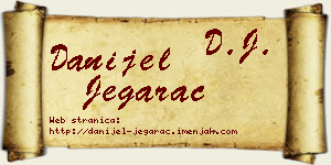 Danijel Jegarac vizit kartica